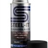 Steel-It Black Polyurethane Industrial Paint 3 Cans-3