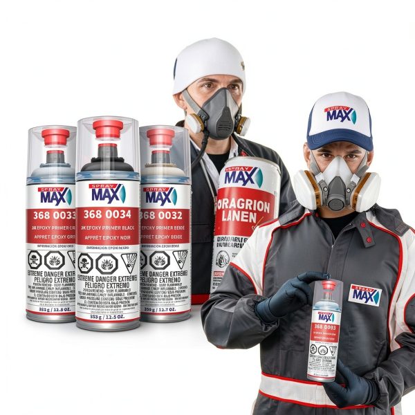 SprayMax 2K Epoxy Primer Gray Rust Protection Automotive-9