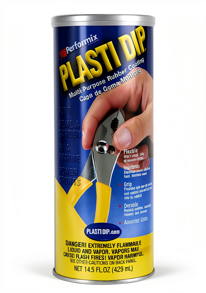 Plasti Dip White Peel & Stick Sample applied to a textured surface