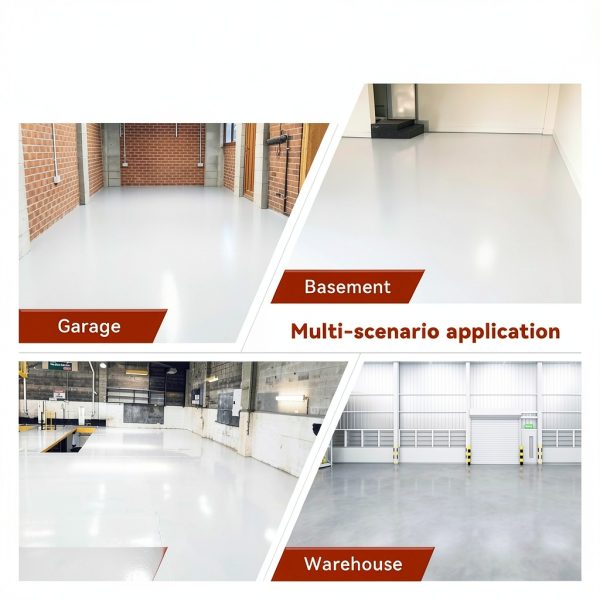 DWIL Garage Floor Paint Light Gray Epoxy Fast Drying-5