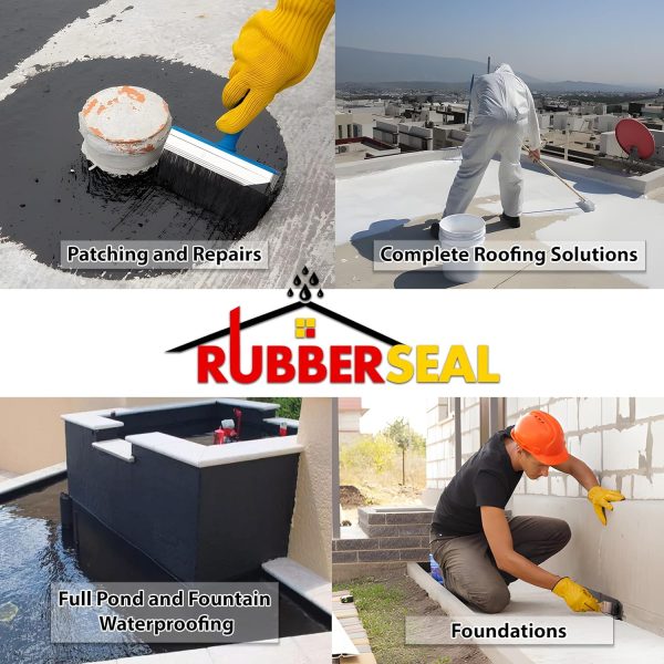 Rubberseal Liquid Rubber Waterproof Coating White Dark Gray-1