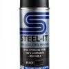 Steel-It Black Polyurethane Industrial Paint 3 Cans-1