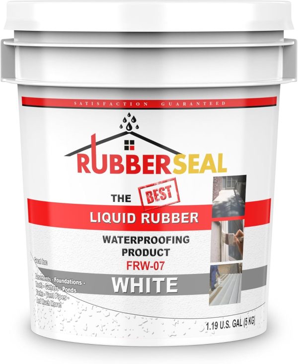 Rubberseal Liquid Rubber Waterproof Coating White Dark Gray-0