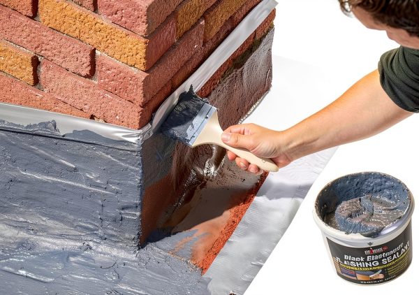 CHIMNEYRX Elastomeric Waterproof Sealant Liquid Black-2