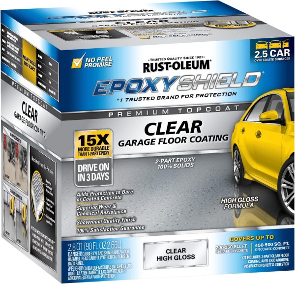 Rust Oleum EpoxyShield Premium Clear Topcoat High Gloss-0