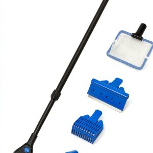 Aquaneat Aquarium Cleaning Tools 5-in-1 Kit with Telescopic Handle-0